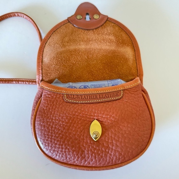 Dooney & Bourke Vintage Rare Tan Cavalry Small Crossbody Bag - Picture 9 of 12